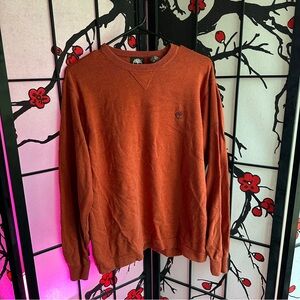 Timberland Rust Orange Crewneck Sweatshirt – Men’s Medium